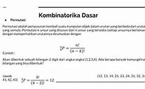 Aturan Pengisian Tempat Dalam Kombinatorika Adalah